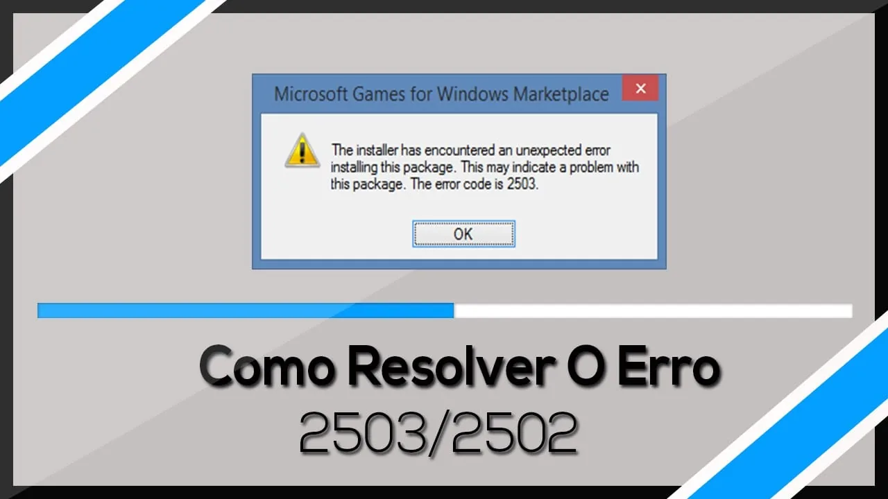 Correção do erro 2503 e 2502 ao instalar